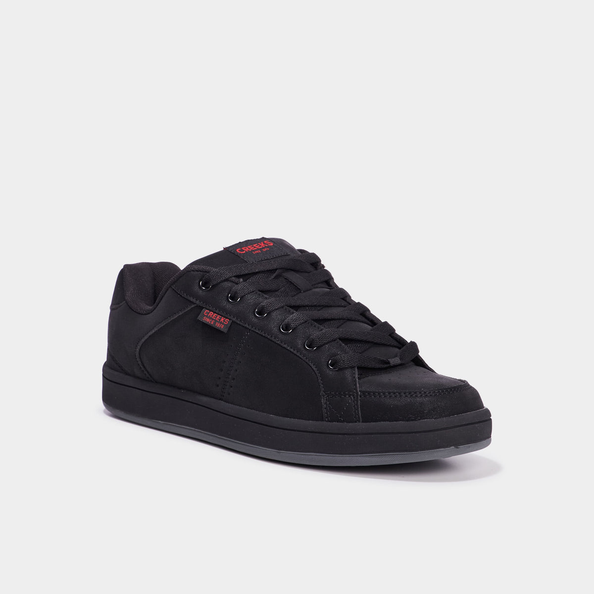 Tennis à lacets bout rond noir homme - 1