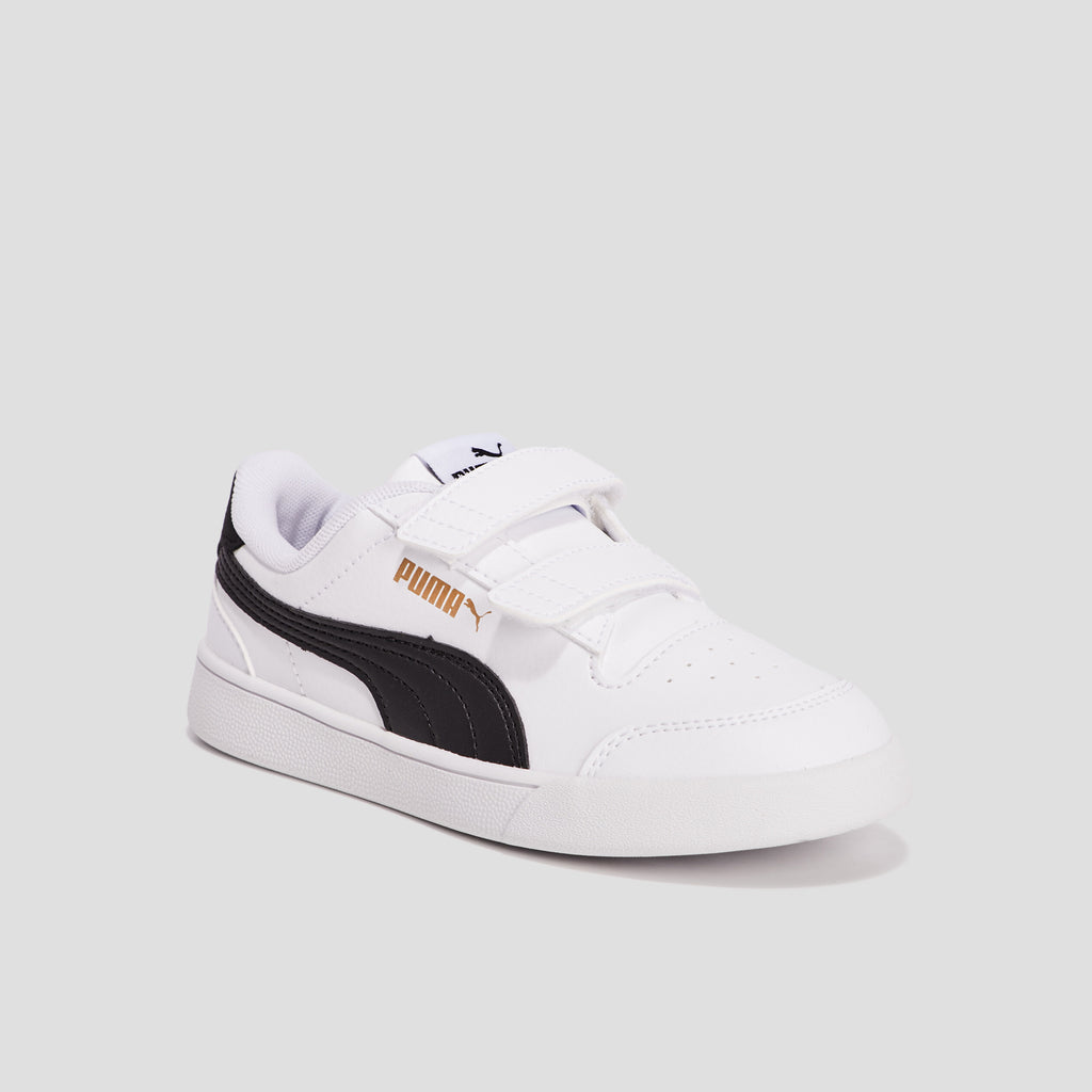 Tennis à scratchs Puma Shuffle blanc garçon - 1