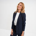 Veste blazer 2 poches bleu marine femme - 1