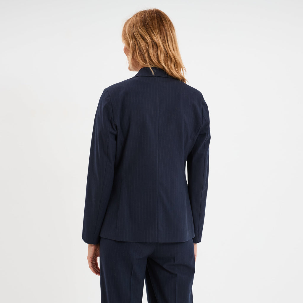 Veste blazer 2 poches bleu marine femme - 2