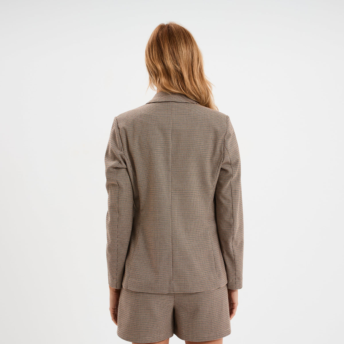 Veste blazer 2 poches marron femme - 2