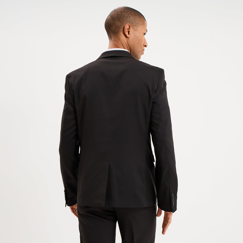 Veste blazer costume manches longues bleu electrique homme - 6