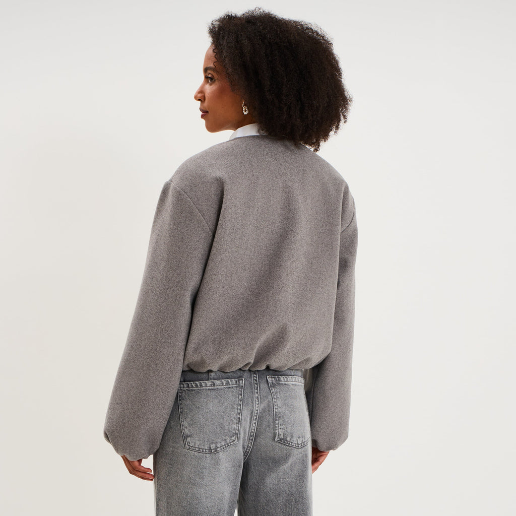Veste boule oversize noir femme - 4