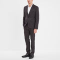 Veste de costume droite ajustée gris foncé homme - 1