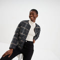 Veste matelassée poches plaquées noir femme - 1