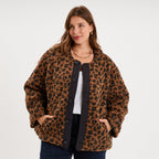 Veste réversible matelassée déperlante noir femme grande taille - 1